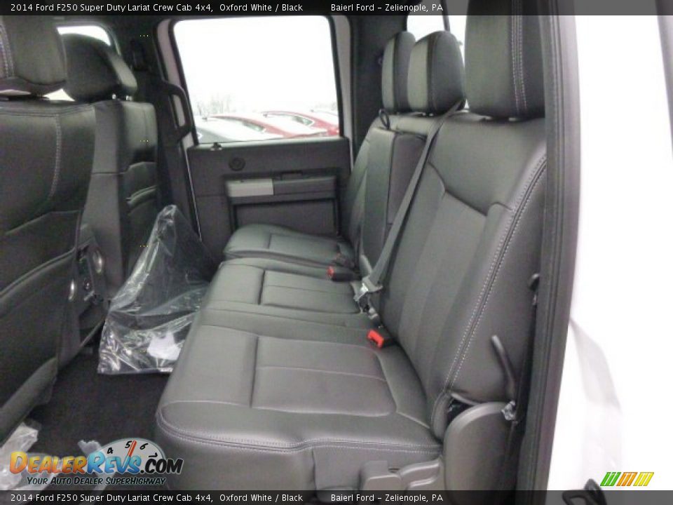 2014 Ford F250 Super Duty Lariat Crew Cab 4x4 Oxford White / Black Photo #11