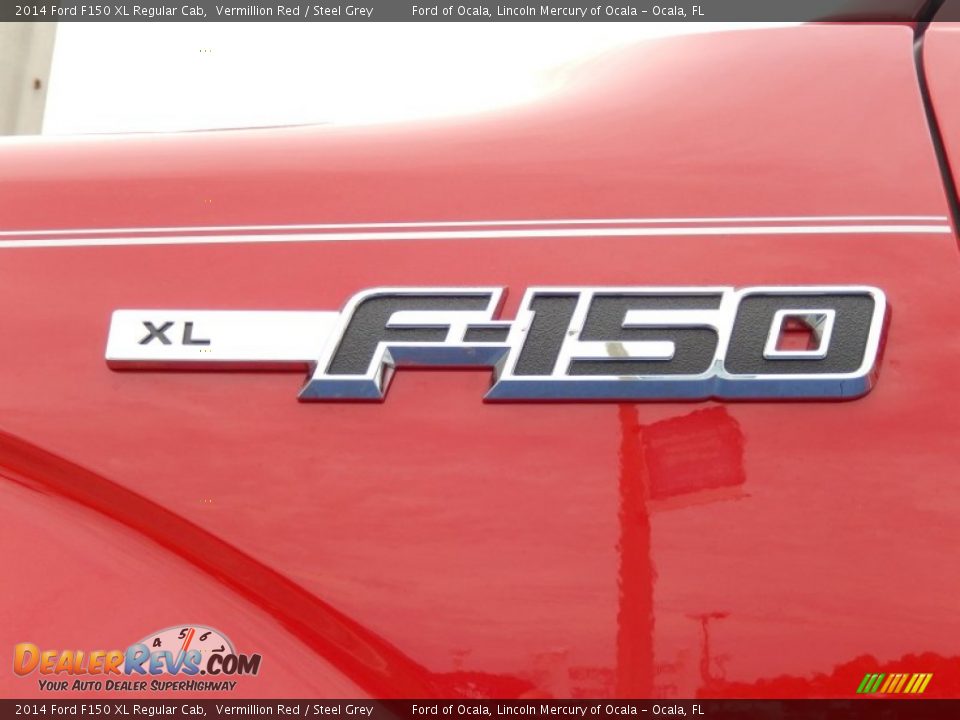 2014 Ford F150 XL Regular Cab Vermillion Red / Steel Grey Photo #5