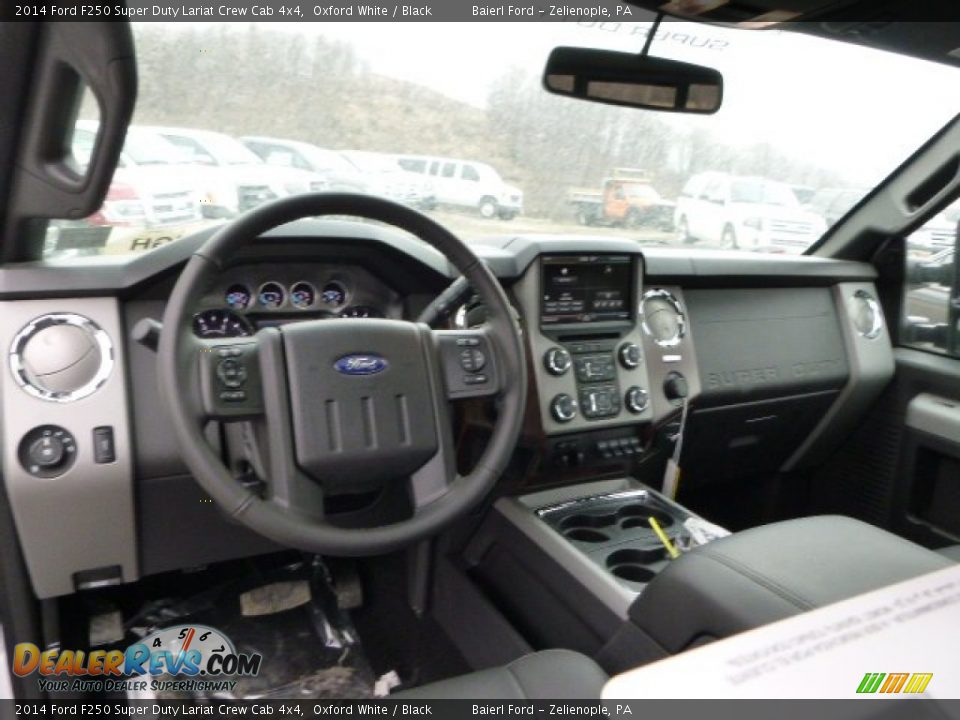 2014 Ford F250 Super Duty Lariat Crew Cab 4x4 Oxford White / Black Photo #12