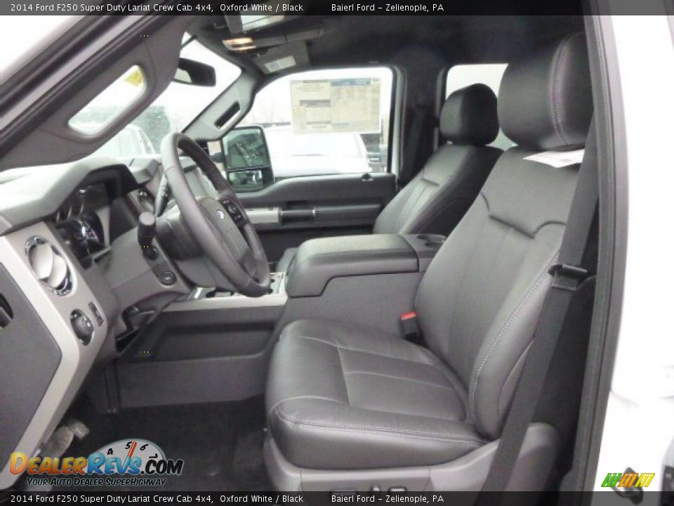 2014 Ford F250 Super Duty Lariat Crew Cab 4x4 Oxford White / Black Photo #10