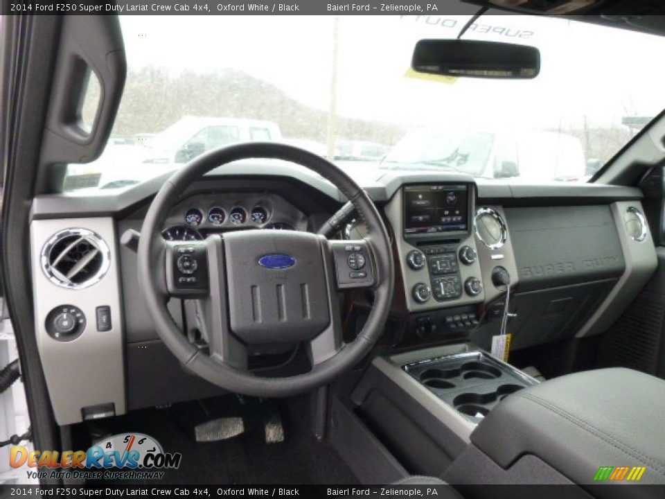 2014 Ford F250 Super Duty Lariat Crew Cab 4x4 Oxford White / Black Photo #12