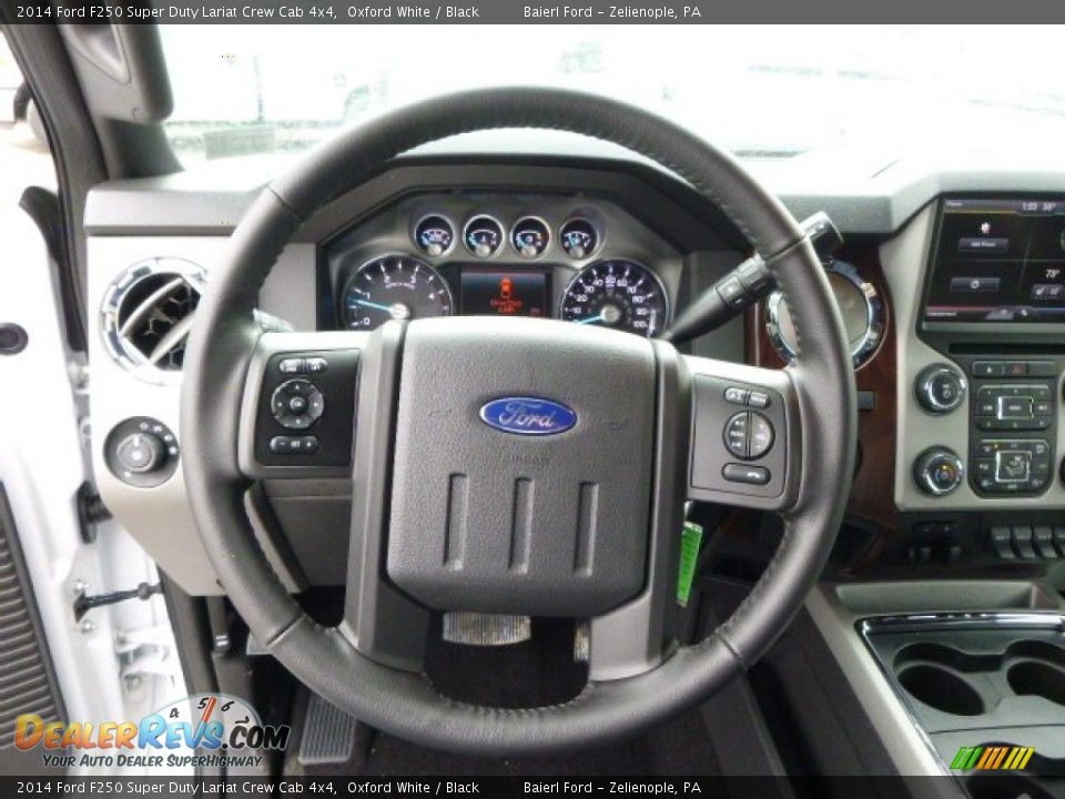 2014 Ford F250 Super Duty Lariat Crew Cab 4x4 Oxford White / Black Photo #18