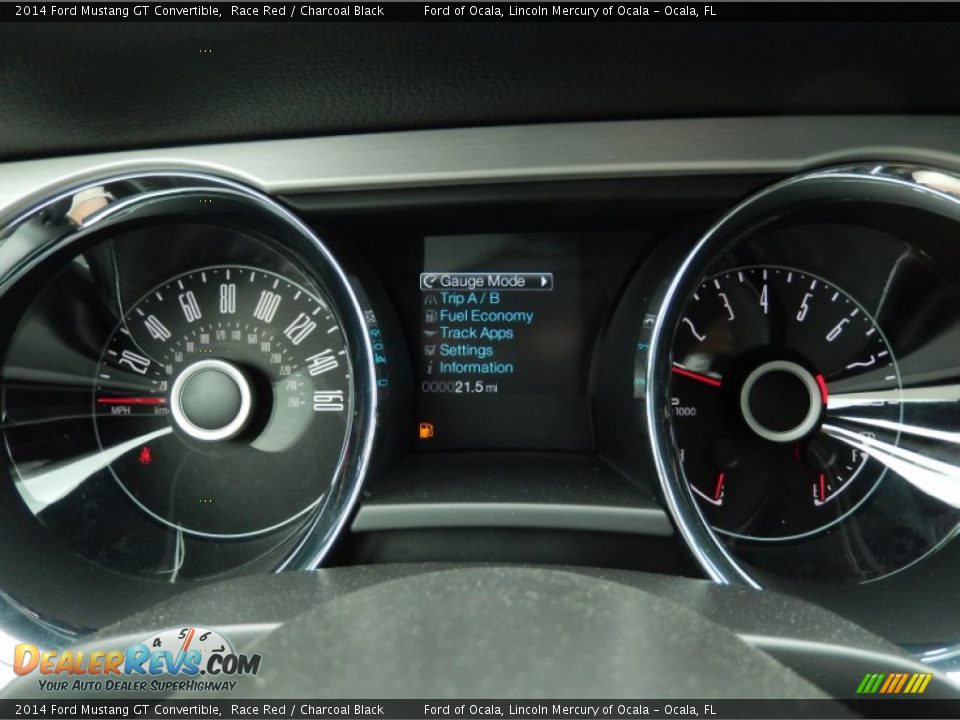 2014 Ford Mustang GT Convertible Gauges Photo #8