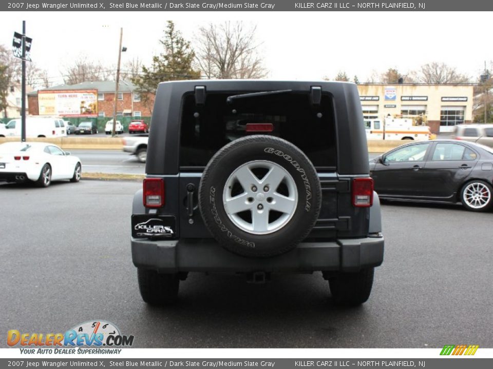 2007 Jeep Wrangler Unlimited X Steel Blue Metallic / Dark Slate Gray/Medium Slate Gray Photo #6