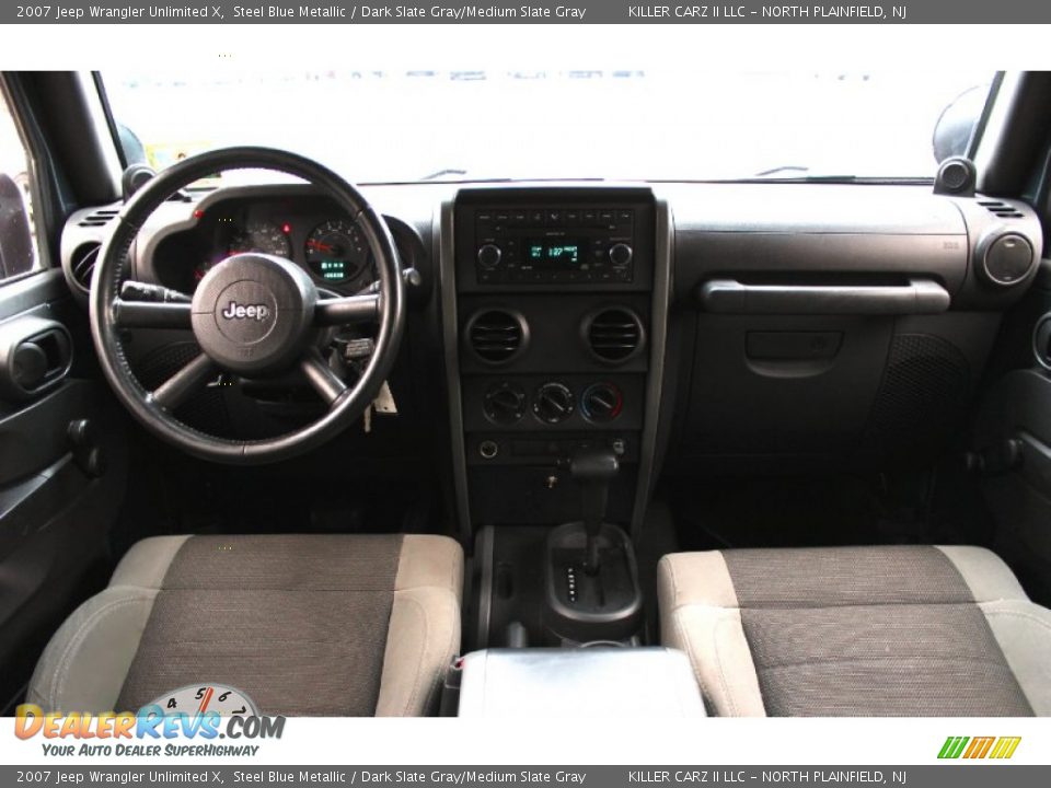 2007 Jeep Wrangler Unlimited X Steel Blue Metallic / Dark Slate Gray/Medium Slate Gray Photo #8