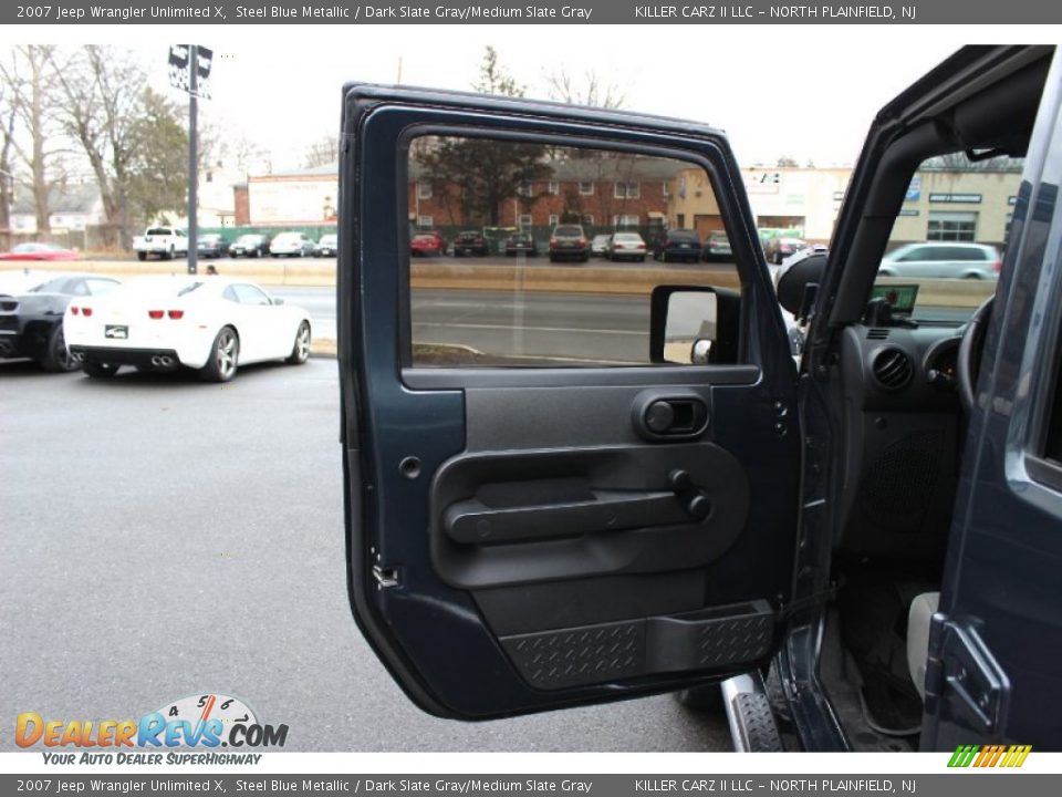 2007 Jeep Wrangler Unlimited X Steel Blue Metallic / Dark Slate Gray/Medium Slate Gray Photo #11