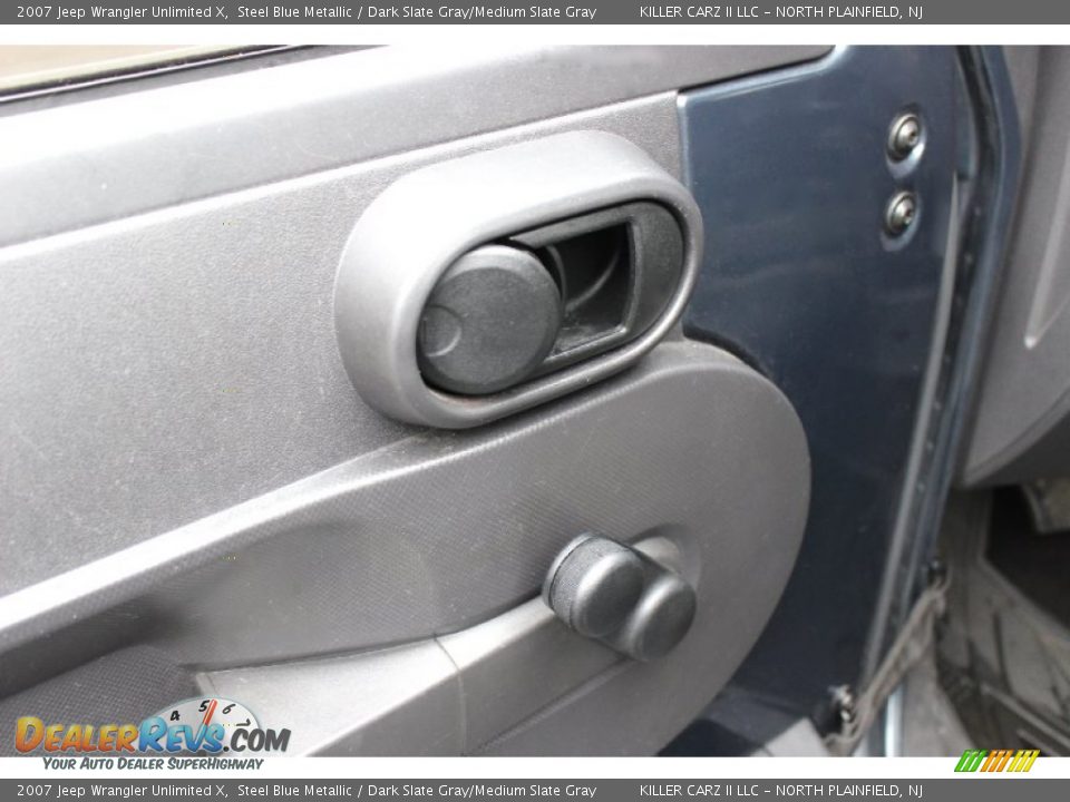 2007 Jeep Wrangler Unlimited X Steel Blue Metallic / Dark Slate Gray/Medium Slate Gray Photo #12