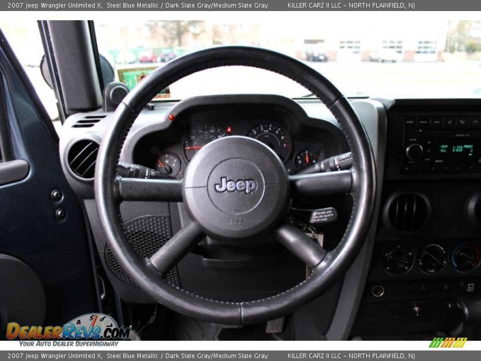 2007 Jeep Wrangler Unlimited X Steel Blue Metallic / Dark Slate Gray/Medium Slate Gray Photo #16