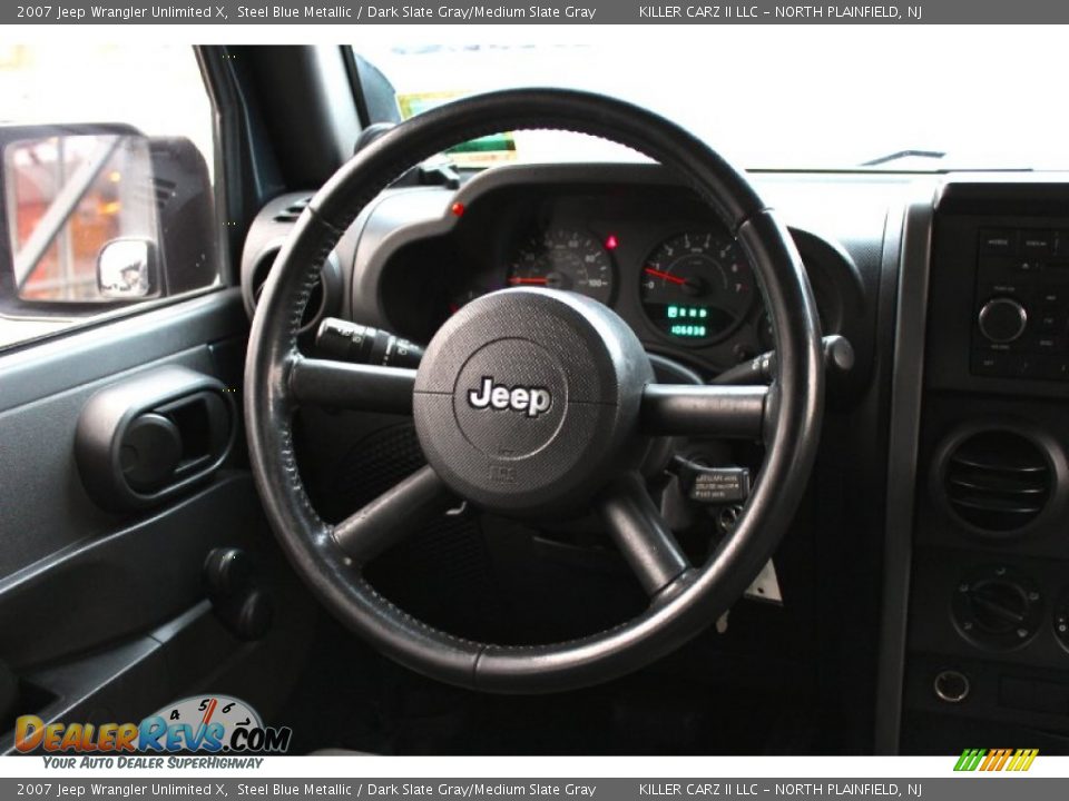 2007 Jeep Wrangler Unlimited X Steel Blue Metallic / Dark Slate Gray/Medium Slate Gray Photo #20