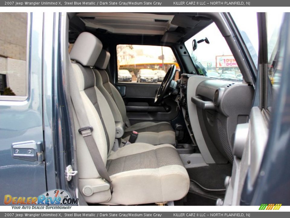 2007 Jeep Wrangler Unlimited X Steel Blue Metallic / Dark Slate Gray/Medium Slate Gray Photo #21
