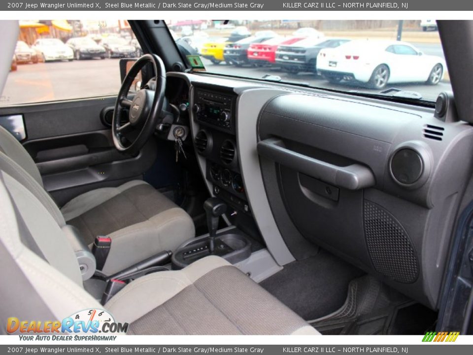 2007 Jeep Wrangler Unlimited X Steel Blue Metallic / Dark Slate Gray/Medium Slate Gray Photo #22