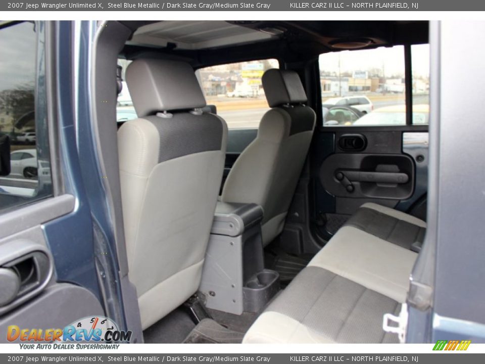 2007 Jeep Wrangler Unlimited X Steel Blue Metallic / Dark Slate Gray/Medium Slate Gray Photo #23