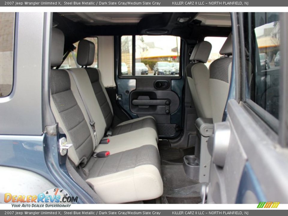 2007 Jeep Wrangler Unlimited X Steel Blue Metallic / Dark Slate Gray/Medium Slate Gray Photo #25