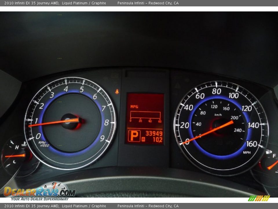 2010 Infiniti EX 35 Journey AWD Liquid Platinum / Graphite Photo #5