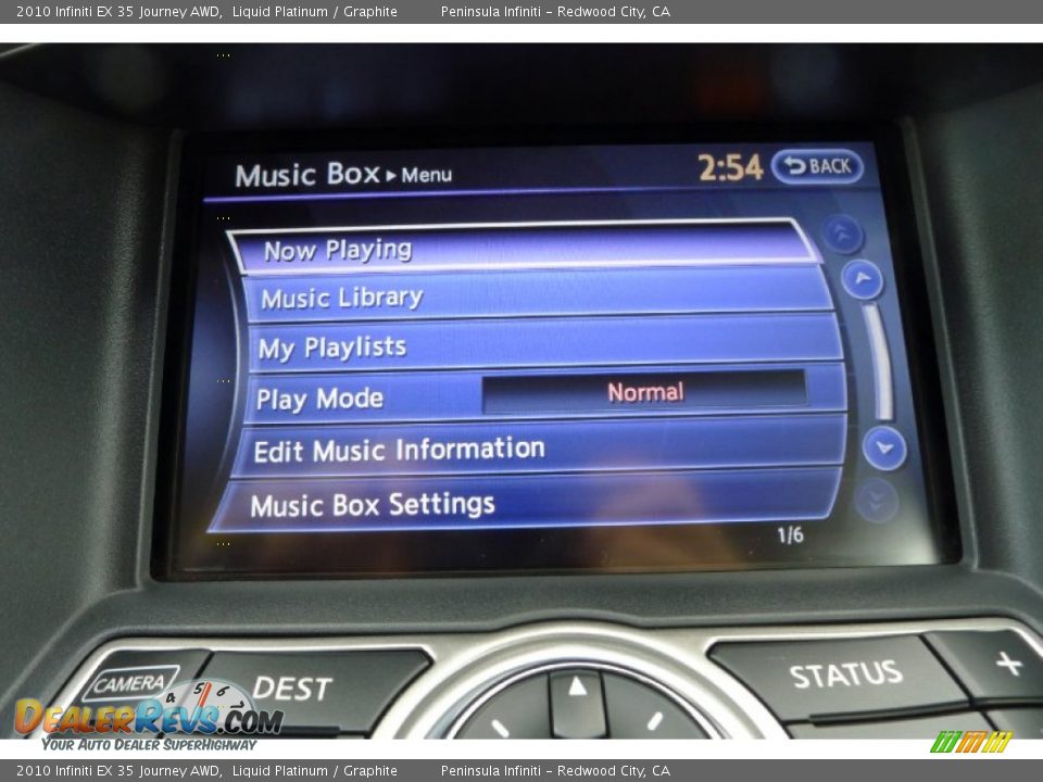 2010 Infiniti EX 35 Journey AWD Liquid Platinum / Graphite Photo #19