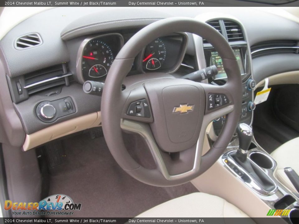 2014 Chevrolet Malibu LT Summit White / Jet Black/Titanium Photo #15