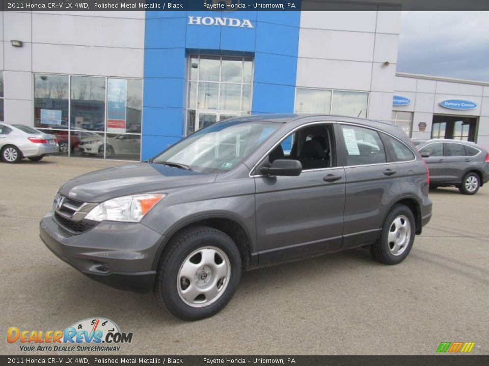 2011 Honda CR-V LX 4WD Polished Metal Metallic / Black Photo #1