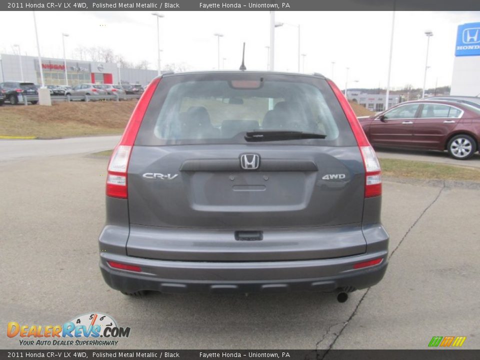 2011 Honda CR-V LX 4WD Polished Metal Metallic / Black Photo #3