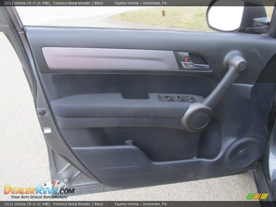 2011 Honda CR-V LX 4WD Polished Metal Metallic / Black Photo #6