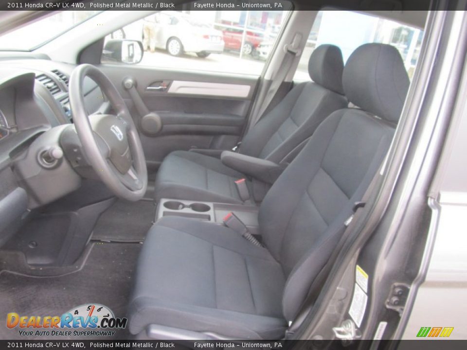 2011 Honda CR-V LX 4WD Polished Metal Metallic / Black Photo #7