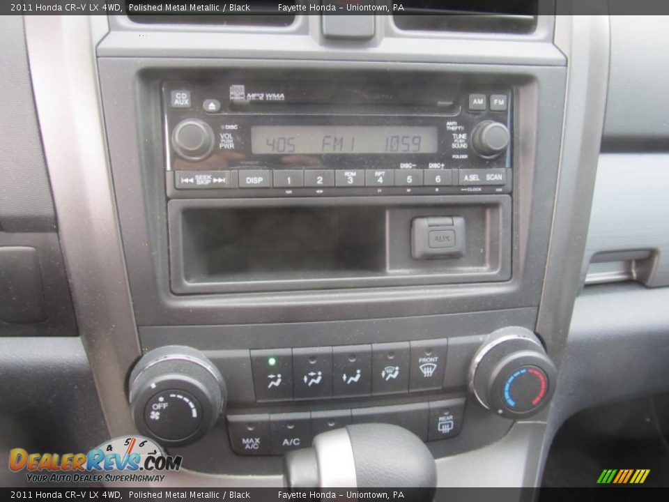 2011 Honda CR-V LX 4WD Polished Metal Metallic / Black Photo #11