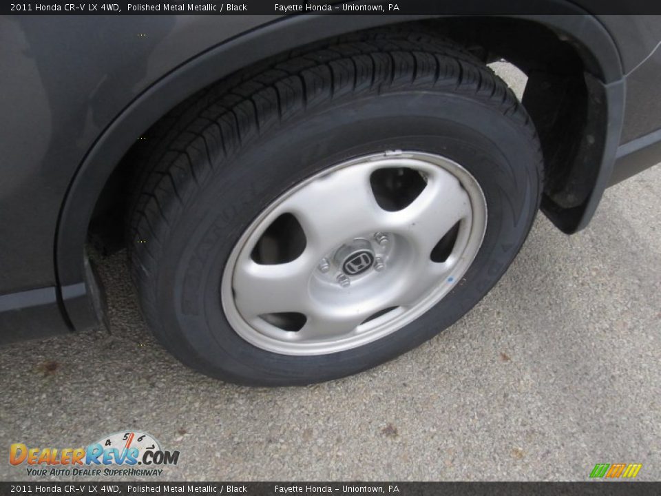 2011 Honda CR-V LX 4WD Polished Metal Metallic / Black Photo #14