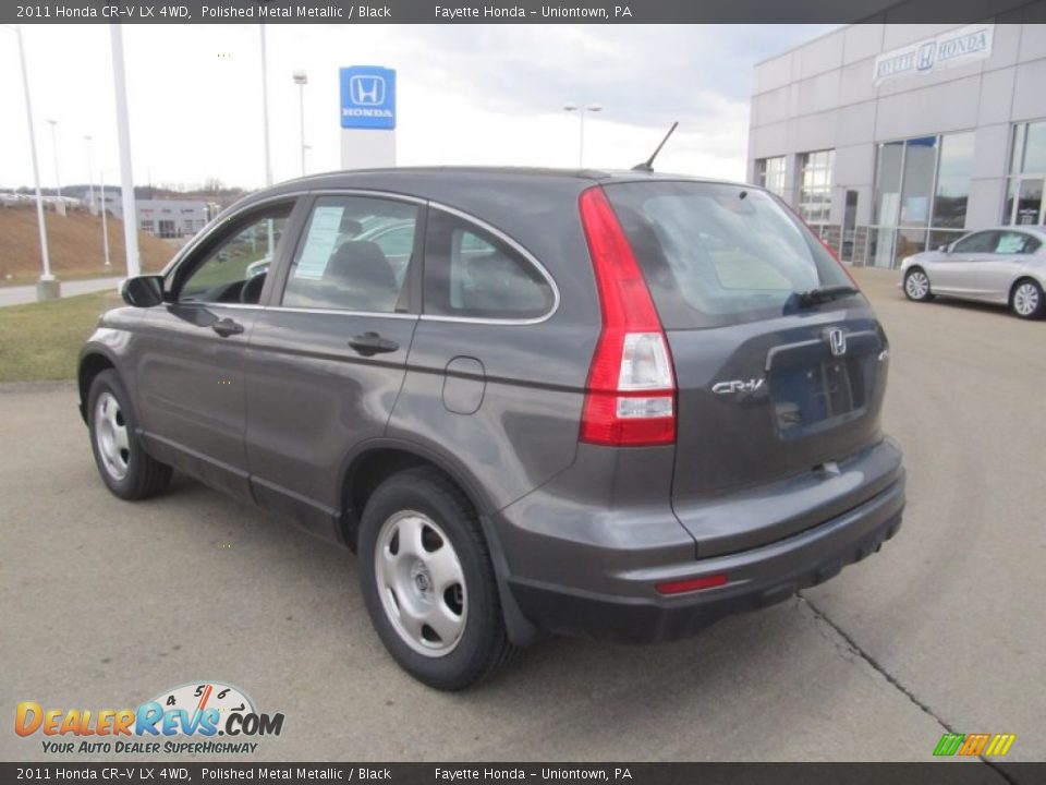 2011 Honda CR-V LX 4WD Polished Metal Metallic / Black Photo #15