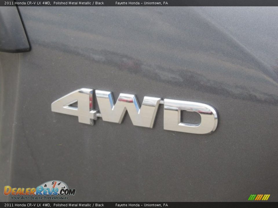 2011 Honda CR-V LX 4WD Polished Metal Metallic / Black Photo #17