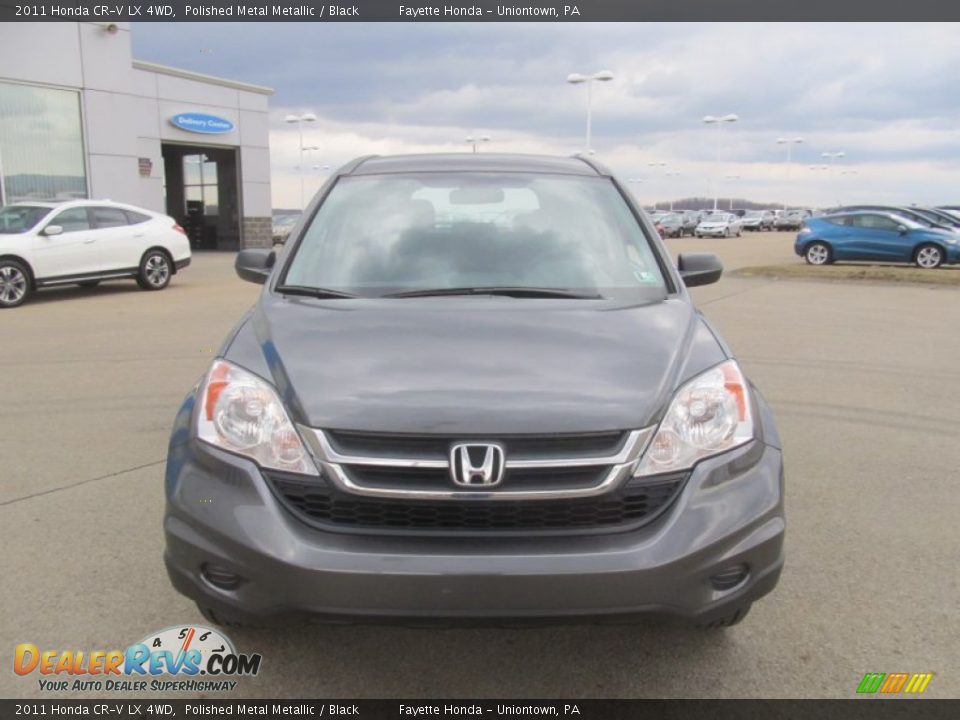 2011 Honda CR-V LX 4WD Polished Metal Metallic / Black Photo #18