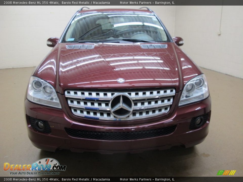 2008 Mercedes-Benz ML 350 4Matic Barolo Red Metallic / Macadamia Photo #2