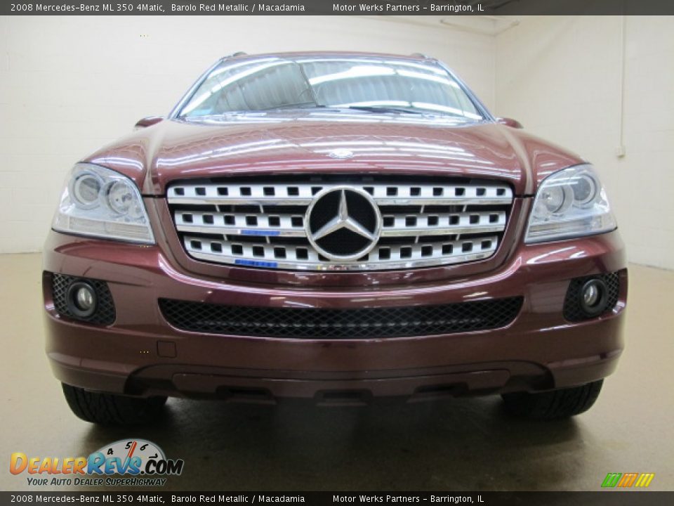2008 Mercedes-Benz ML 350 4Matic Barolo Red Metallic / Macadamia Photo #3