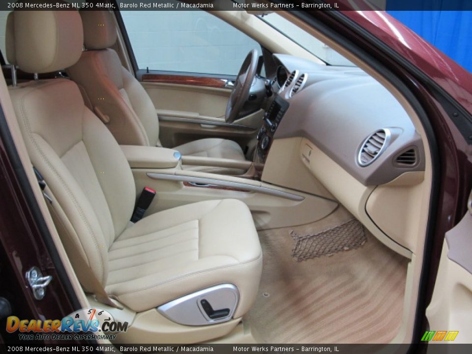 2008 Mercedes-Benz ML 350 4Matic Barolo Red Metallic / Macadamia Photo #22