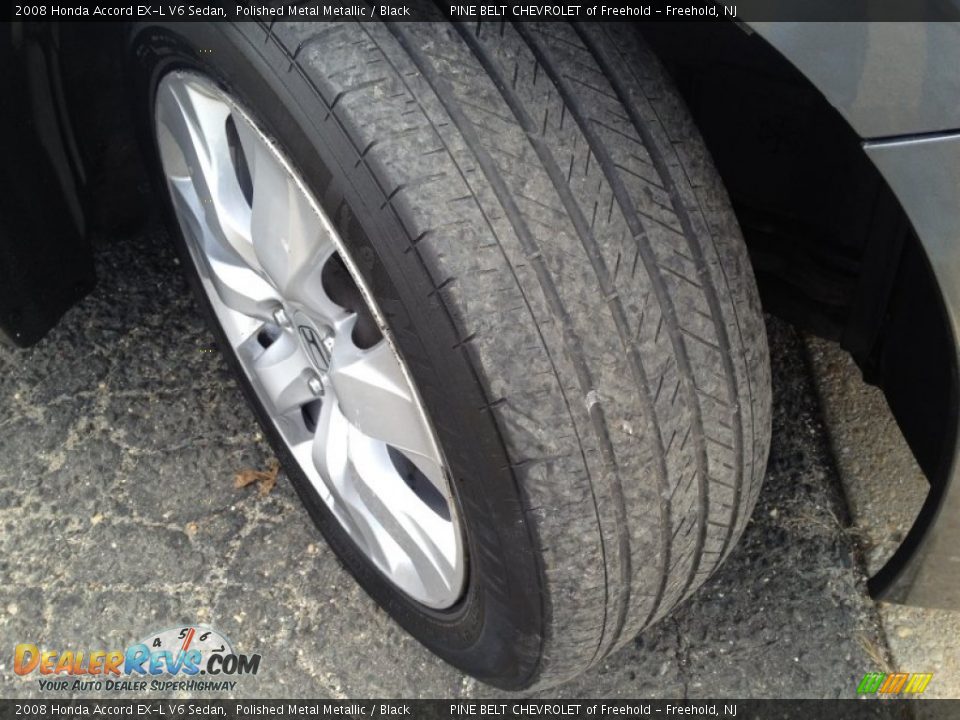 2008 Honda Accord EX-L V6 Sedan Polished Metal Metallic / Black Photo #2