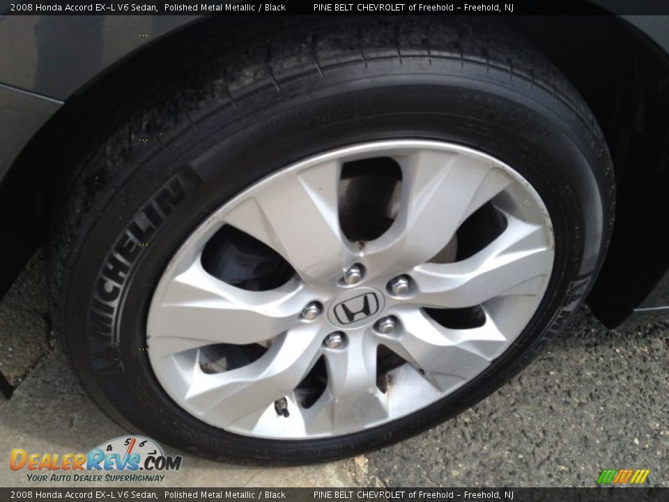 2008 Honda Accord EX-L V6 Sedan Polished Metal Metallic / Black Photo #3
