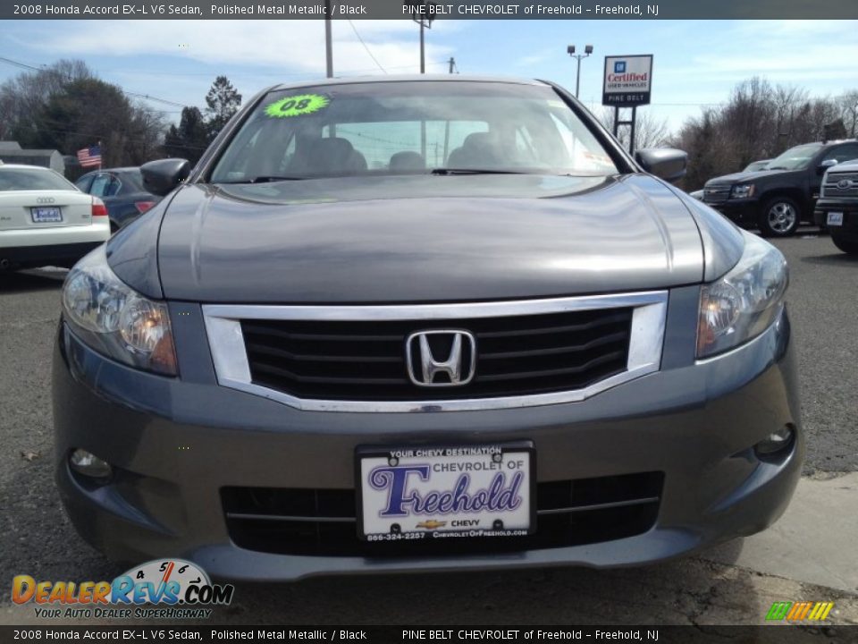 2008 Honda Accord EX-L V6 Sedan Polished Metal Metallic / Black Photo #4