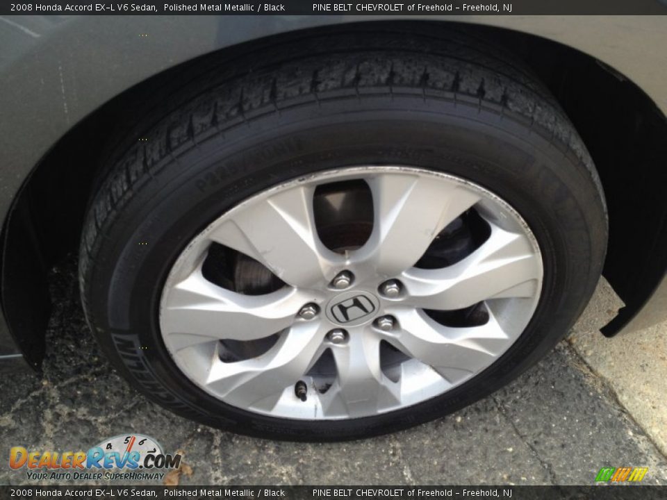 2008 Honda Accord EX-L V6 Sedan Polished Metal Metallic / Black Photo #6