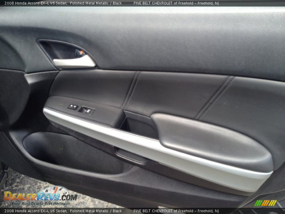 2008 Honda Accord EX-L V6 Sedan Polished Metal Metallic / Black Photo #9