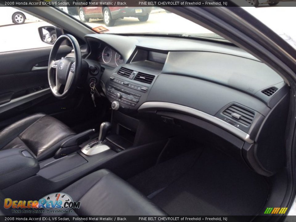 2008 Honda Accord EX-L V6 Sedan Polished Metal Metallic / Black Photo #10