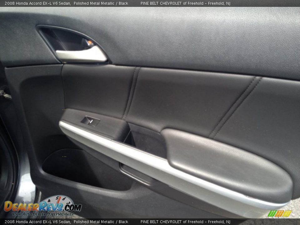 2008 Honda Accord EX-L V6 Sedan Polished Metal Metallic / Black Photo #12