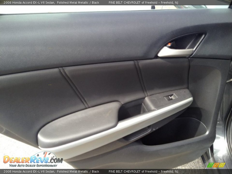 2008 Honda Accord EX-L V6 Sedan Polished Metal Metallic / Black Photo #19