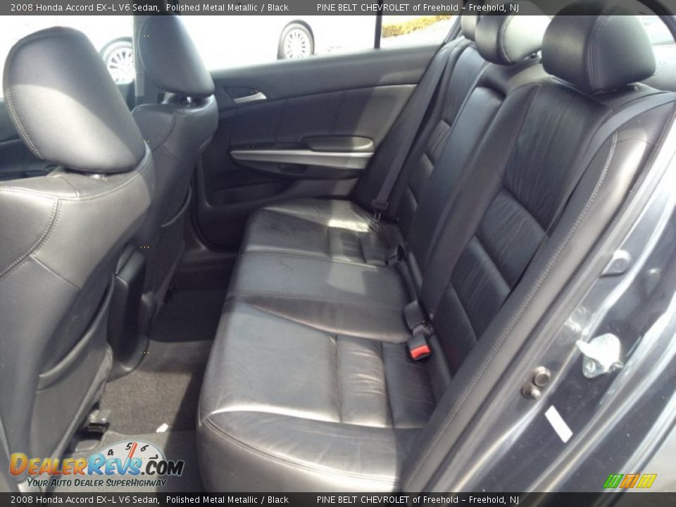 2008 Honda Accord EX-L V6 Sedan Polished Metal Metallic / Black Photo #20