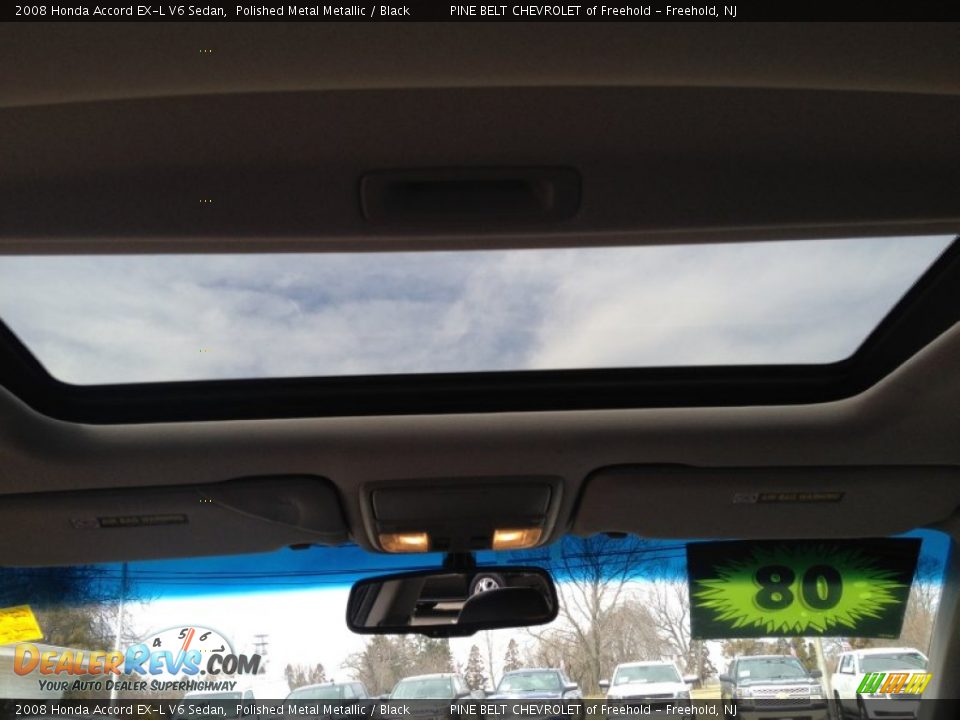 2008 Honda Accord EX-L V6 Sedan Polished Metal Metallic / Black Photo #21