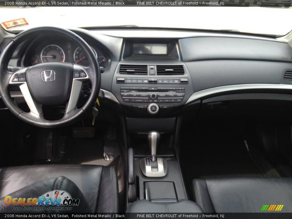 2008 Honda Accord EX-L V6 Sedan Polished Metal Metallic / Black Photo #22