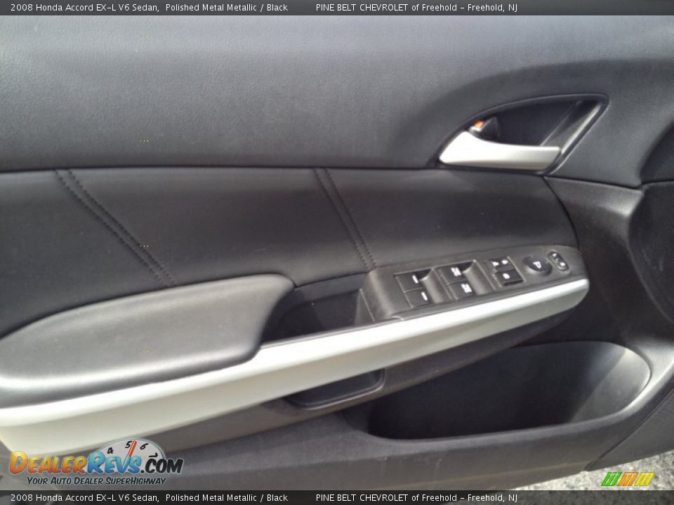 2008 Honda Accord EX-L V6 Sedan Polished Metal Metallic / Black Photo #23
