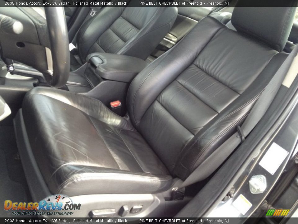 2008 Honda Accord EX-L V6 Sedan Polished Metal Metallic / Black Photo #26