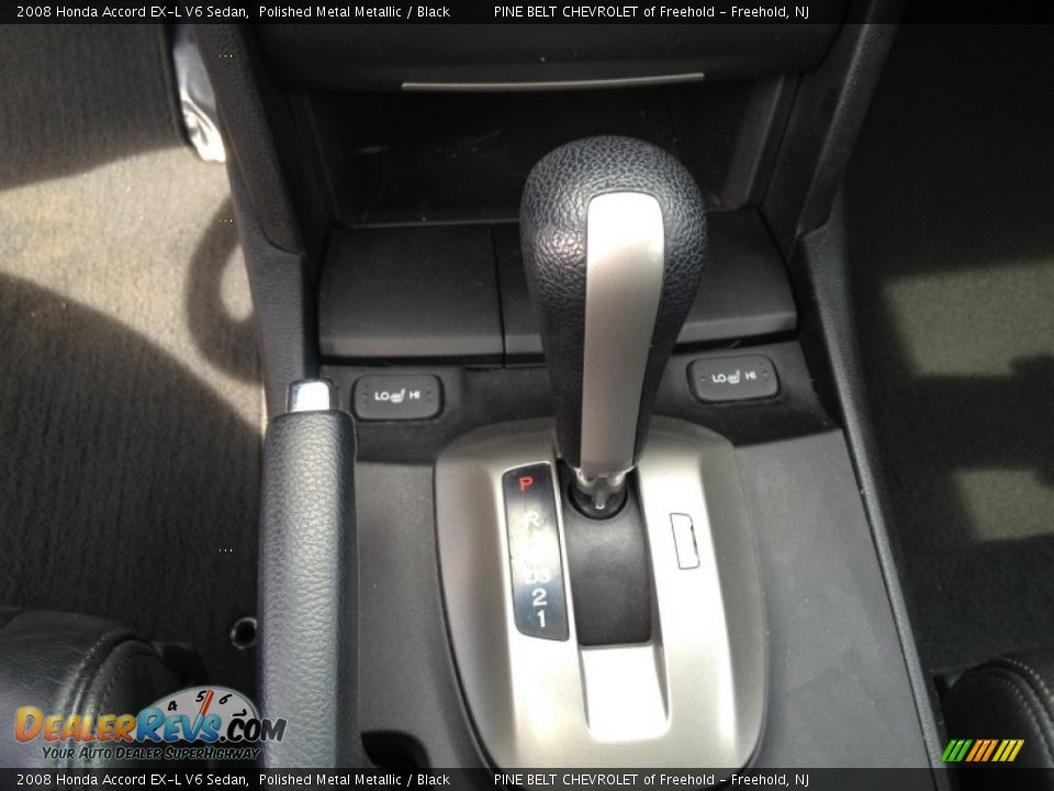 2008 Honda Accord EX-L V6 Sedan Polished Metal Metallic / Black Photo #28