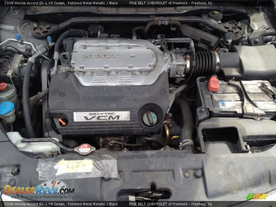 2008 Honda Accord EX-L V6 Sedan Polished Metal Metallic / Black Photo #32