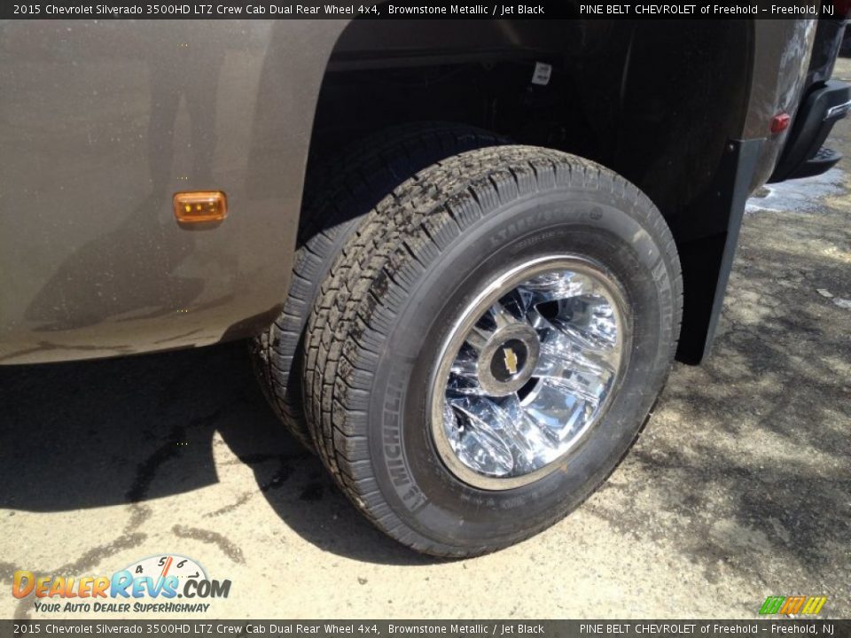 2015 Chevrolet Silverado 3500HD LTZ Crew Cab Dual Rear Wheel 4x4 Brownstone Metallic / Jet Black Photo #4