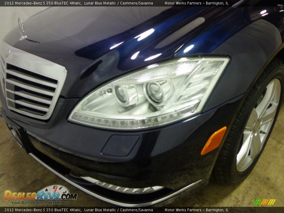 2012 Mercedes-Benz S 350 BlueTEC 4Matic Lunar Blue Metallic / Cashmere/Savanna Photo #11
