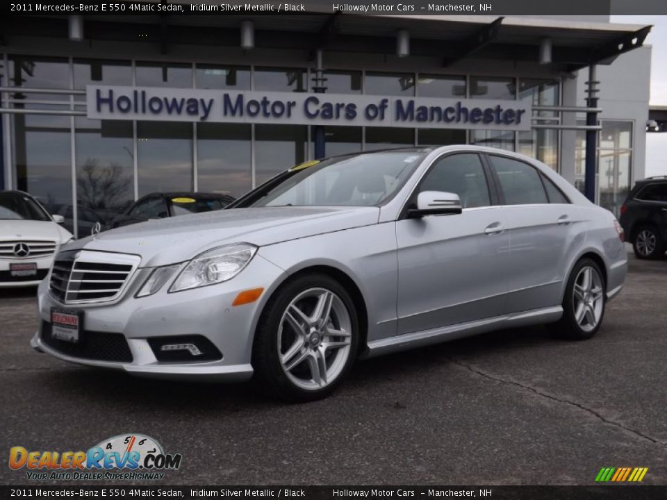 2011 Mercedes-Benz E 550 4Matic Sedan Iridium Silver Metallic / Black Photo #1